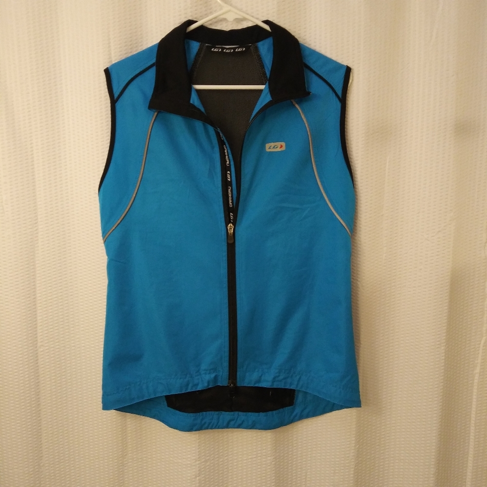 Women's blue bike vest